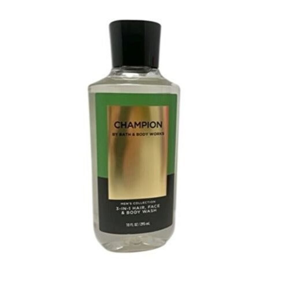 Bath and Body Works Champion for Men 3-in-1 Hair Face Body Wash Gel (10 FL OZ)